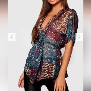 Sheer paisley top